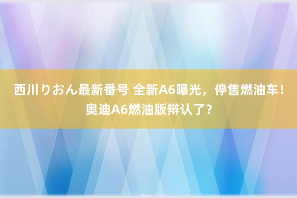 西川りおん最新番号 全新A6曝光，停售燃油车！奥迪A6燃油版辩认了？