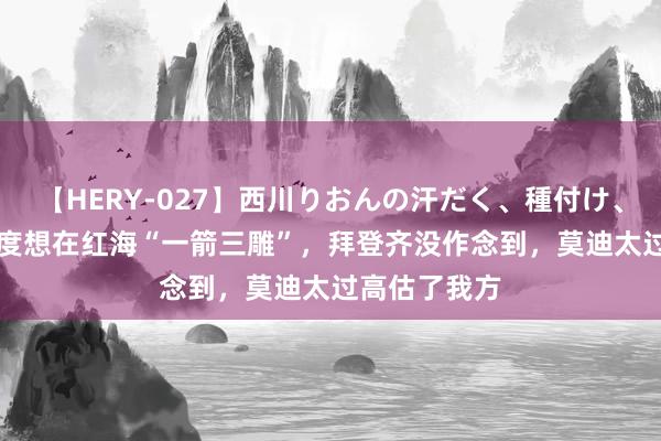 【HERY-027】西川りおんの汗だく、種付け、ガチSEX 印度想在红海“一箭三雕”，拜登齐没作念到，莫迪太过高估了我方